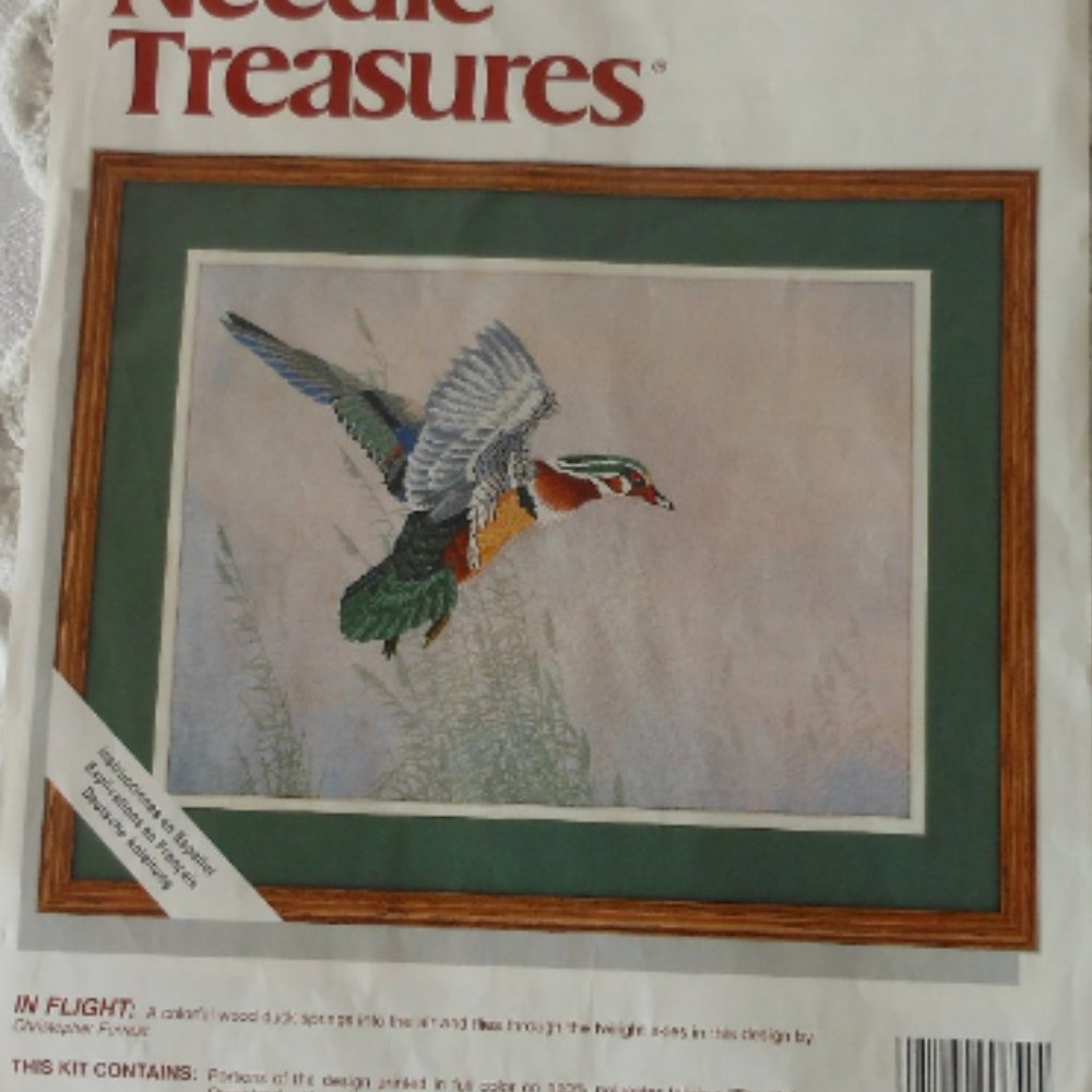 Vintage ColorArt Stitchery Kit 00654 Wood Duck